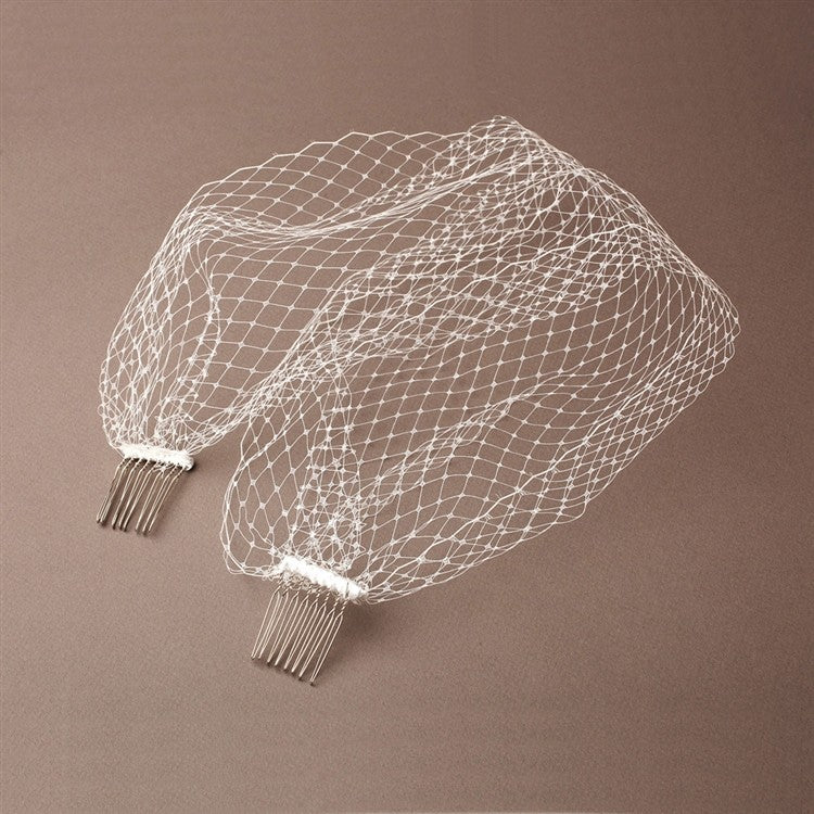 French Netting Birdcage Visor Bandeau Veil