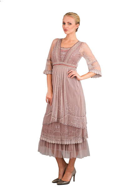 Nataya Art Deco Gatsby Dress in Amethyst