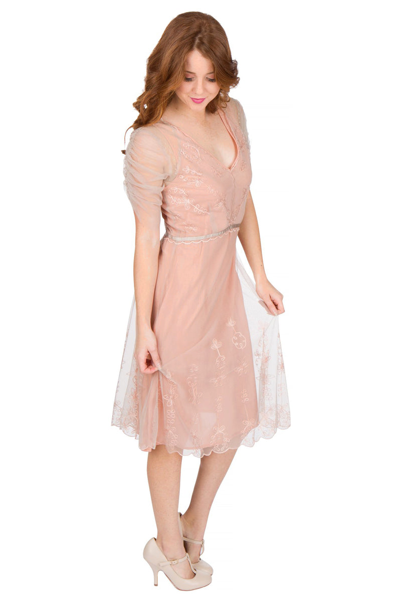 Age of Love Scarlett AL-251 Vintage Style Party Dress in Quartz by Nataya