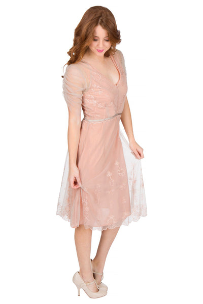 Age of Love Scarlett AL-251 Vintage Style Party Dress in Quartz by Nataya