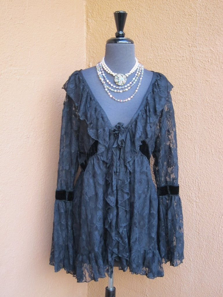 Western Style Baroque Jacket in Black by Marrika Nakk