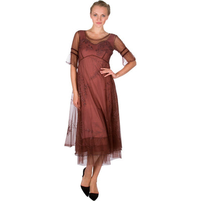 "Autumn Caprice" Vintage Inspired Party Dress in Opal by Nataya  - SOLD OUT