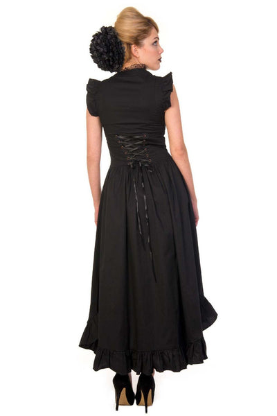 Steampunk Victorian Party Dress in Black