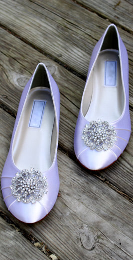 Vintage inspired ballet flats, Model "Lillian"