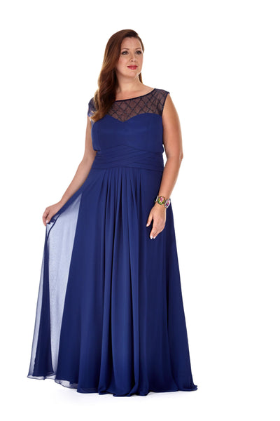 Vintage Style Chiffon Wedding Gown by Sydney's Closet