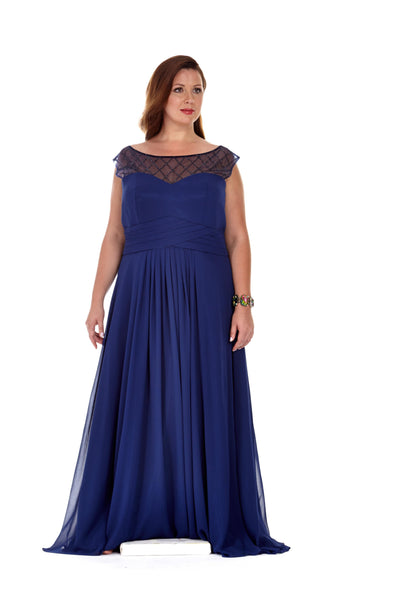 Vintage Style Chiffon Wedding Gown by Sydney's Closet