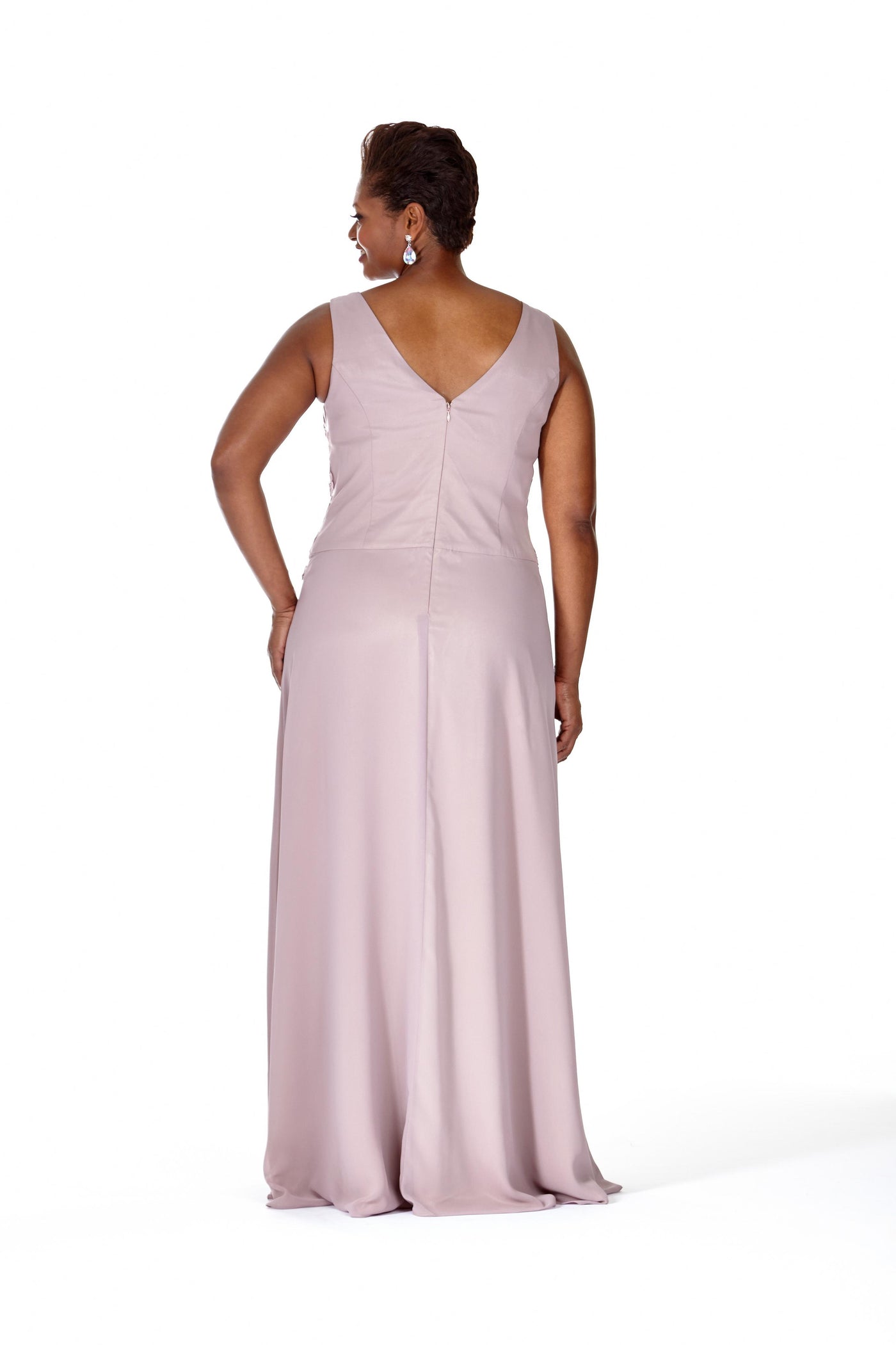 Vintage Style Long Beaded Evening Dress by Sydney's Closet