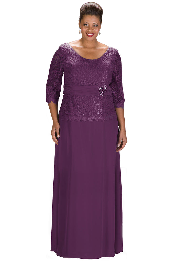Vintage Style Mother of the Bride Evening Gown by Sydney's Closet