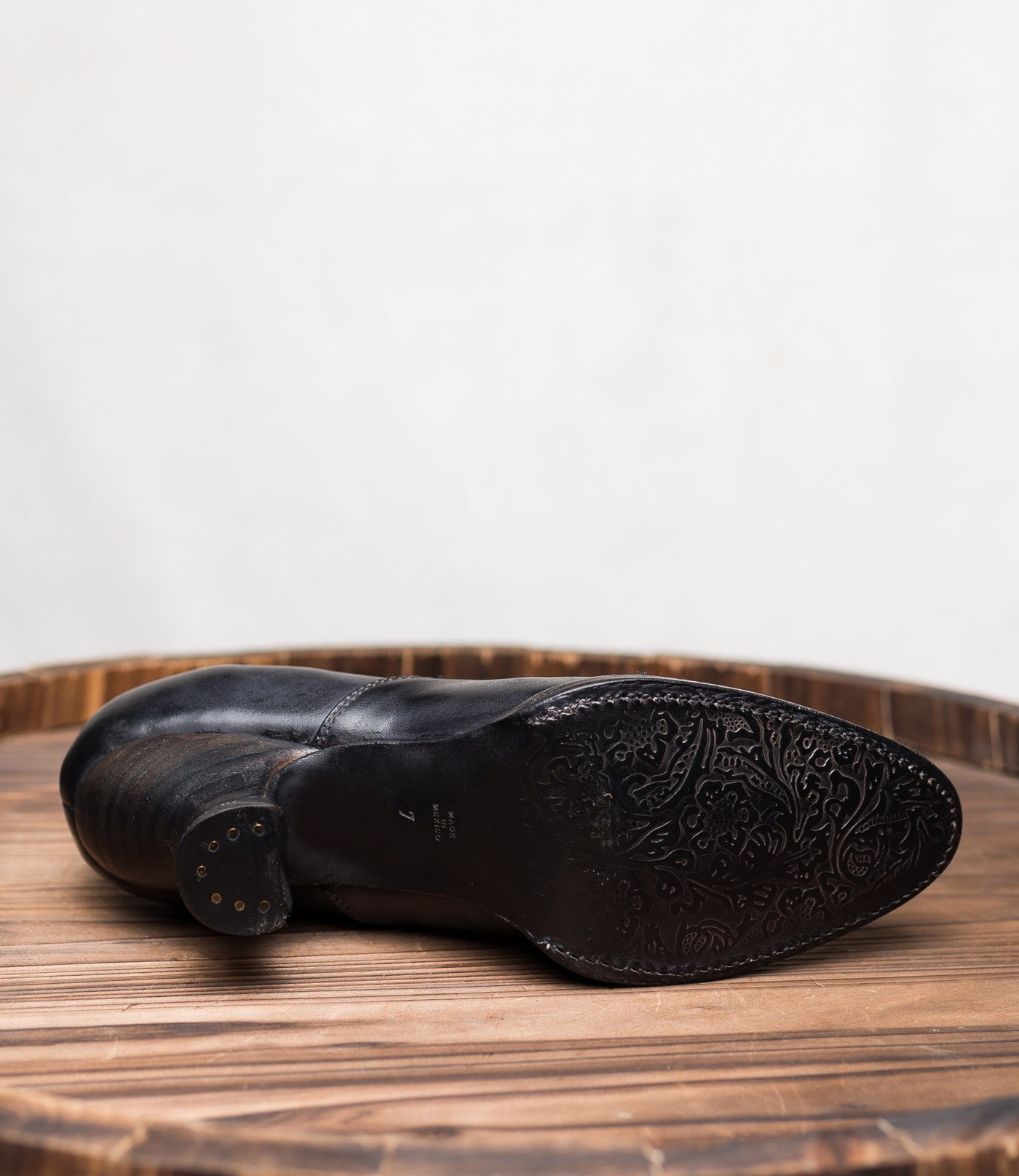 Janet Victorian Style Leather Lace-Up Black Shoes by Oak Tree Farms