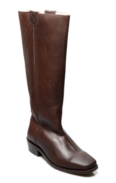 Vintage Style Granny Boots in Brown by Oak Tree Farms