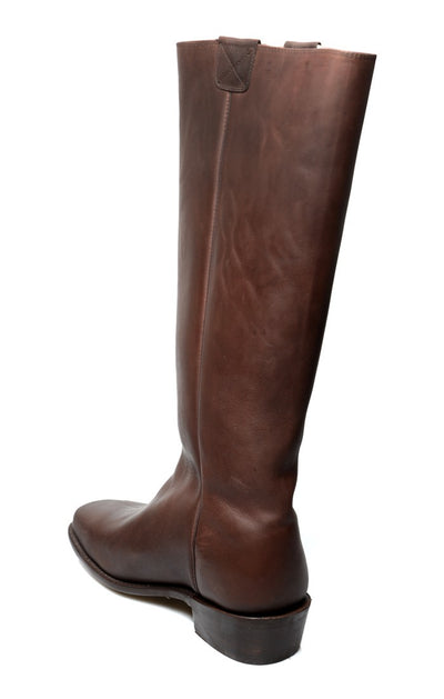 Vintage Style Granny Boots in Brown by Oak Tree Farms