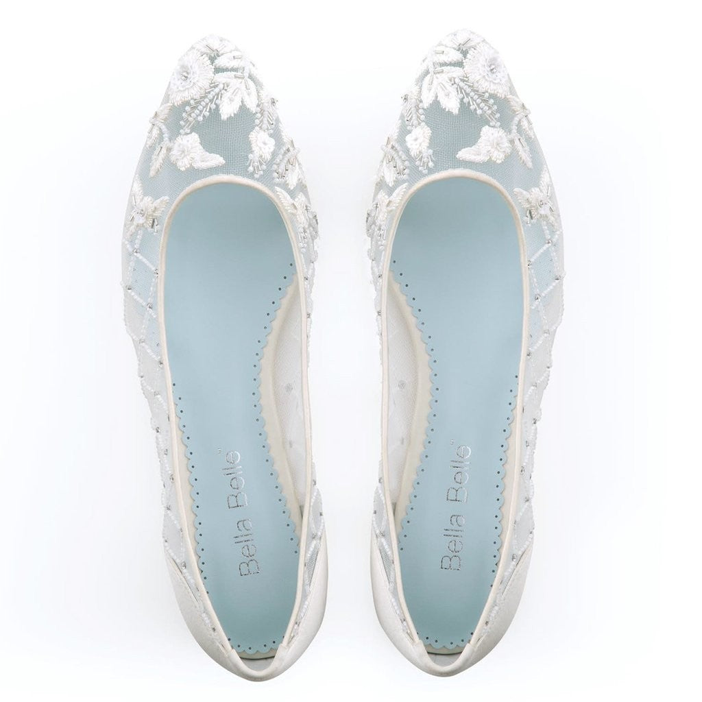 Allegra Vintage Inspired Bridal Flats