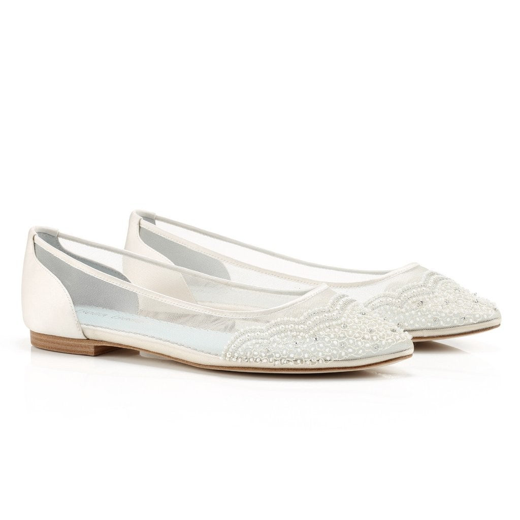 Hailey Vintage Inspired Bridal Flats
