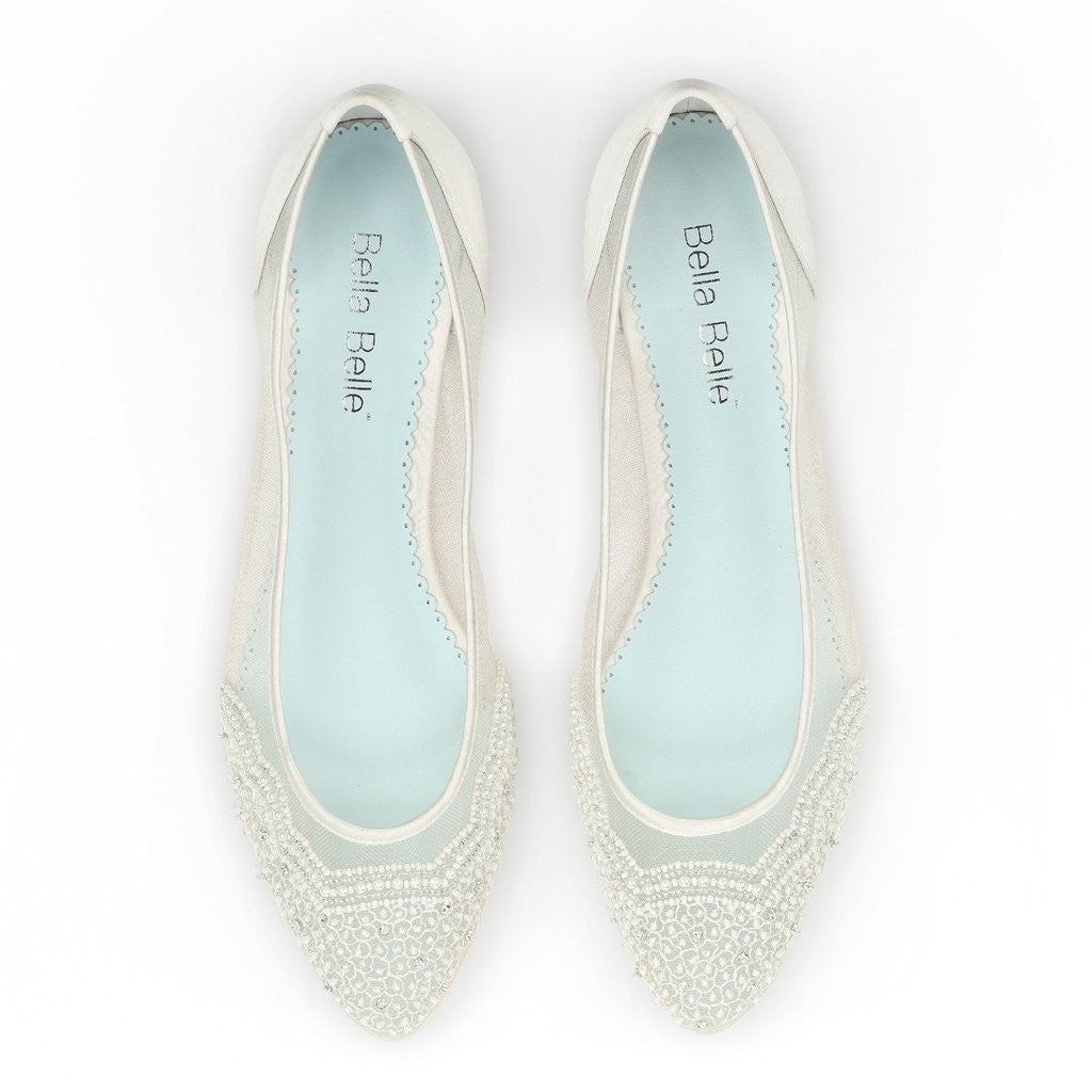 Hailey Vintage Inspired Bridal Flats