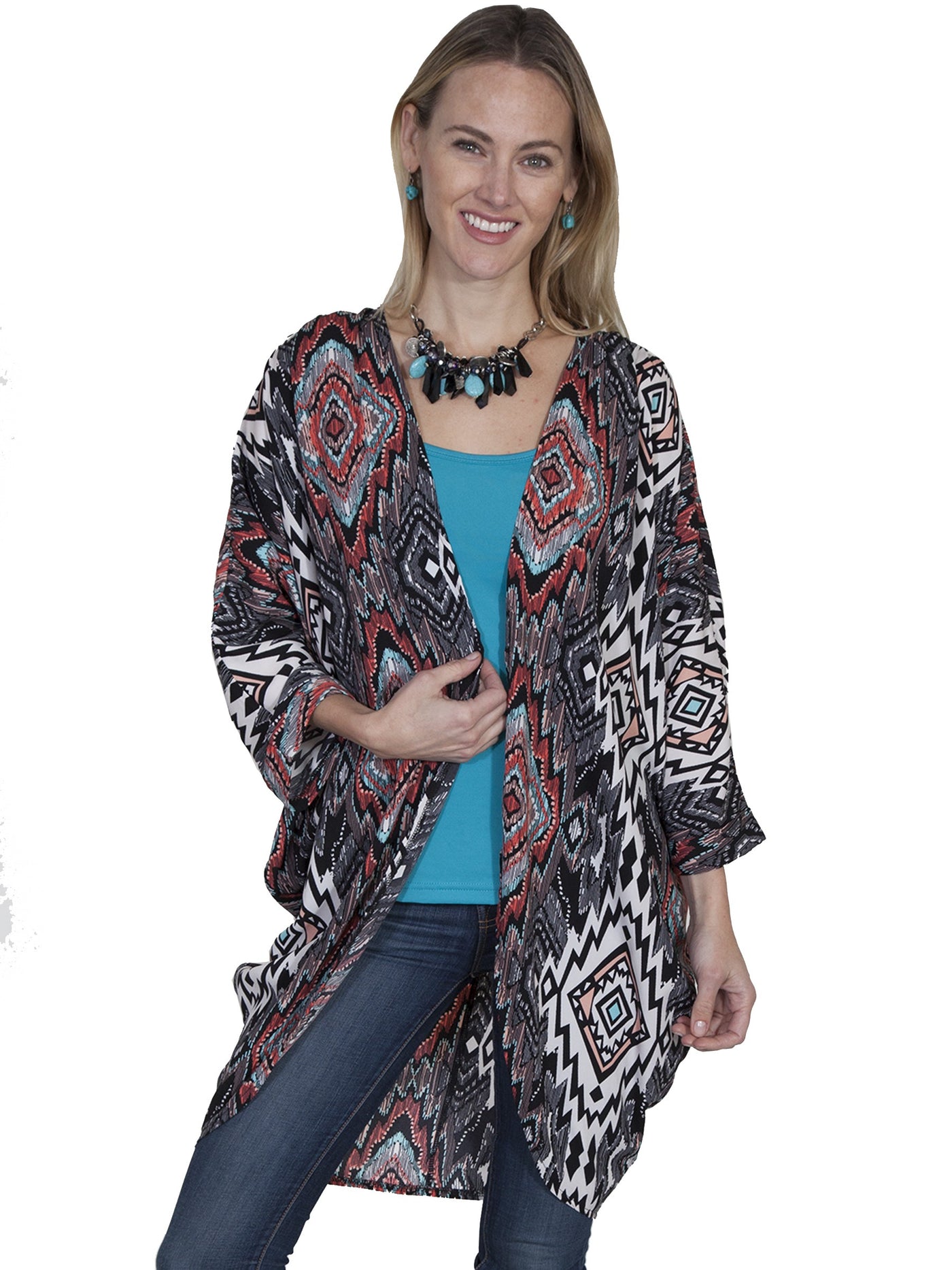 Prairie Lighweight Cover-Up in Multi by Scully Leather