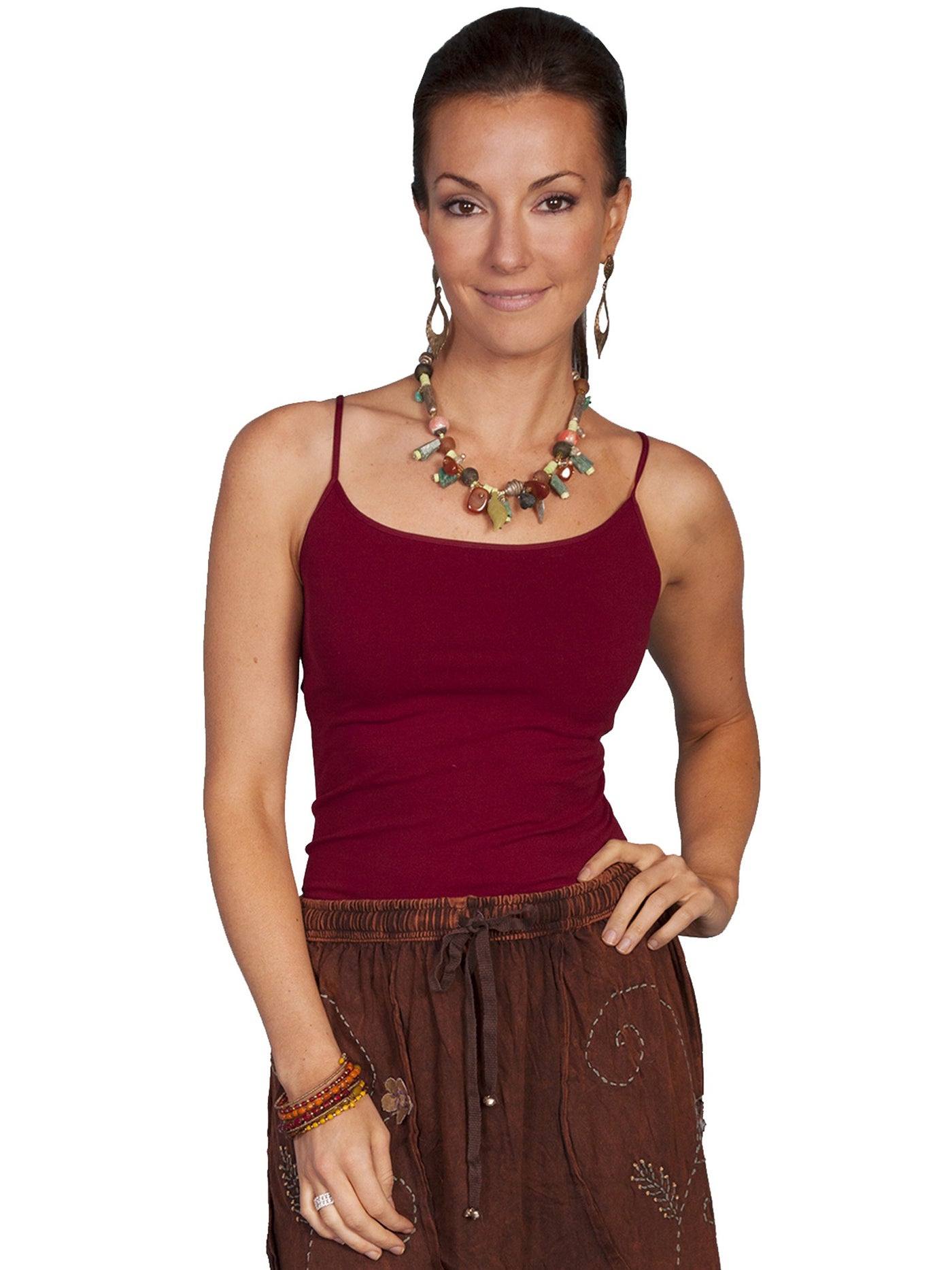 Spring Star Seamless Camisole in Burgundy - SOLD OUT