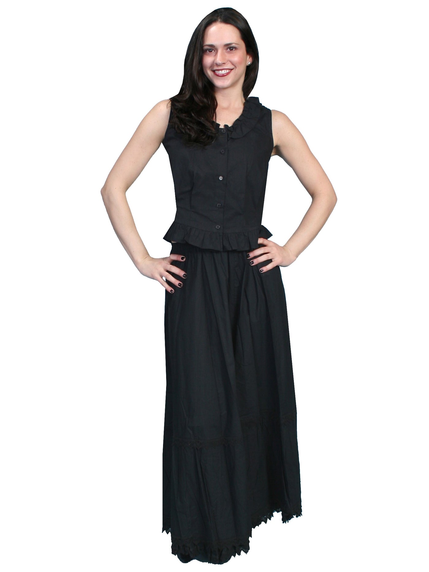 Rangewear Victorian Style Petticoat in Black by Scully Leather