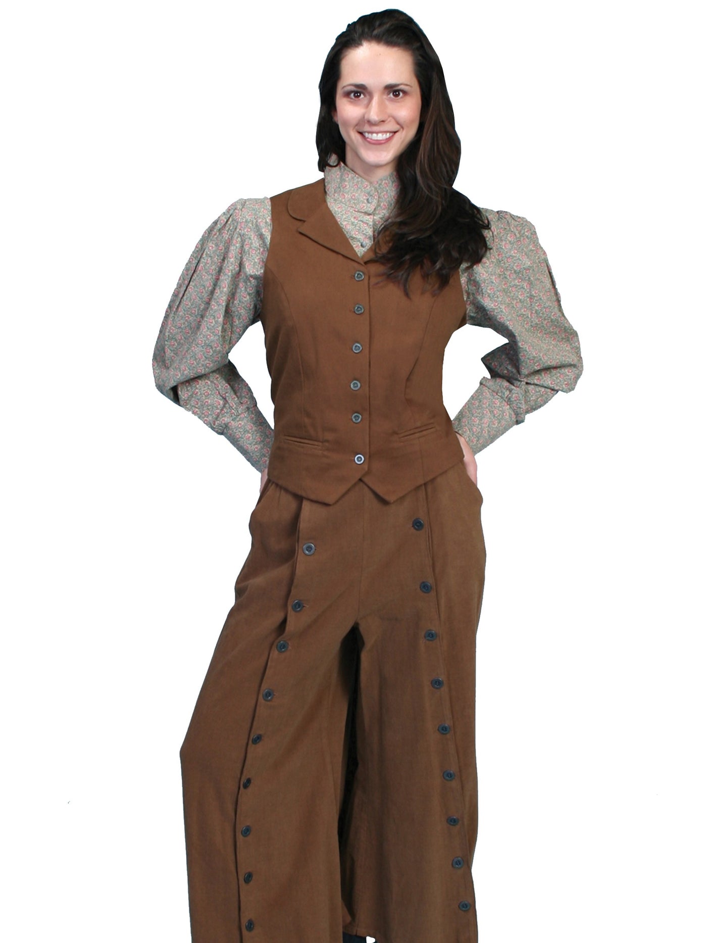Rangewear Country Girl Riding Pants in Brown by Scully Leather