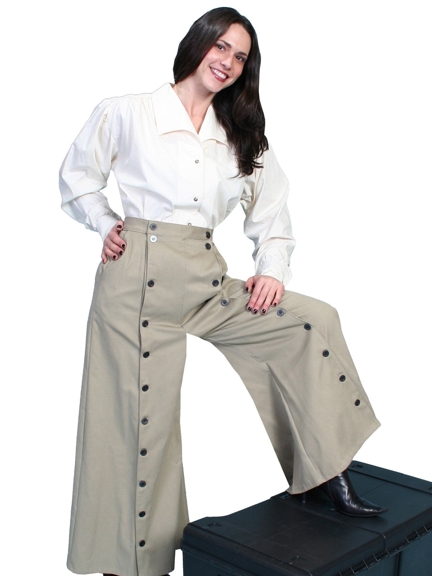 Rangewear Country Girl Riding Pants in Tan by Scully Leather