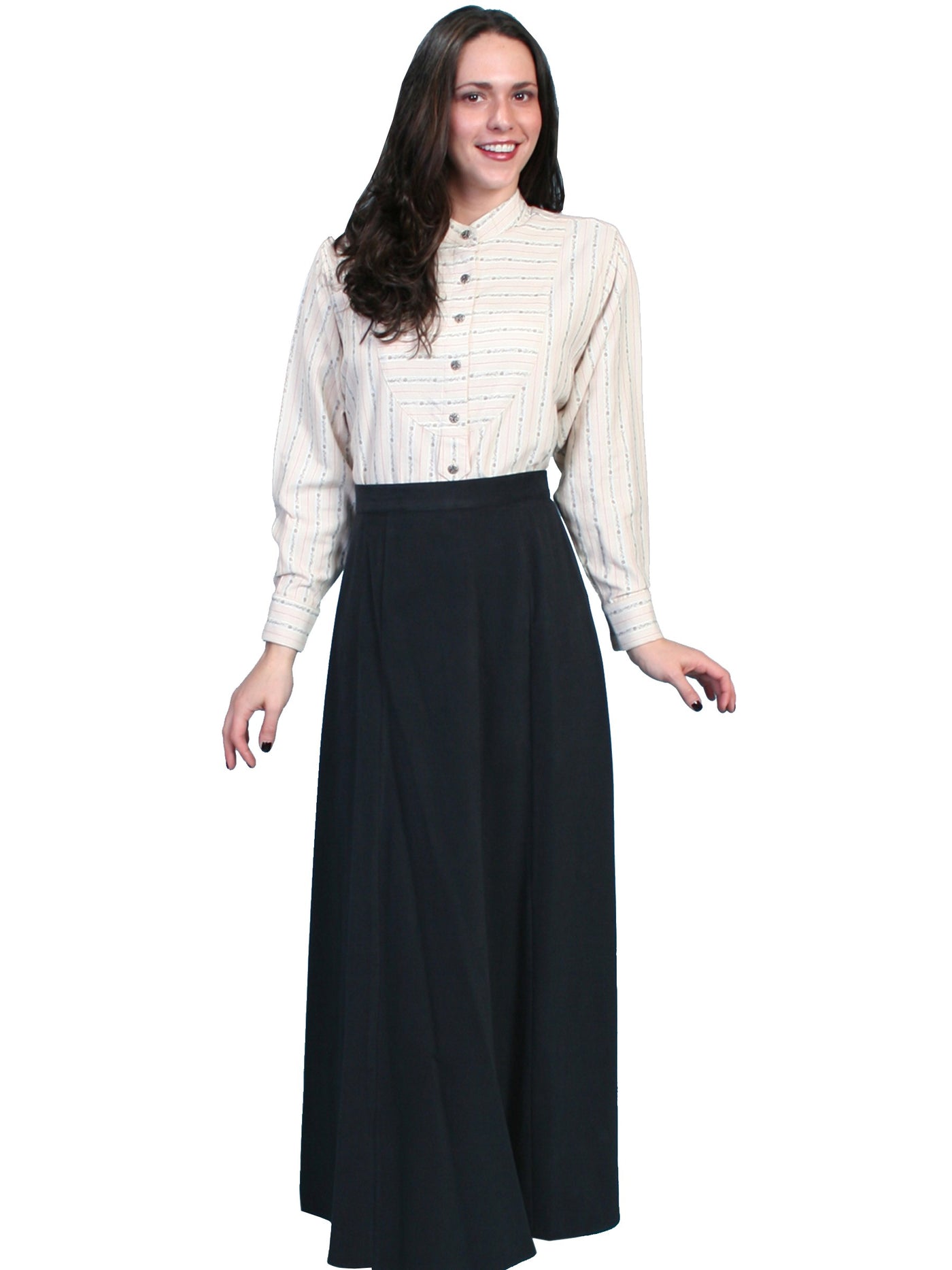 Rangewear Classic Victorian Five Gore Skirt in Black by Scully Leather