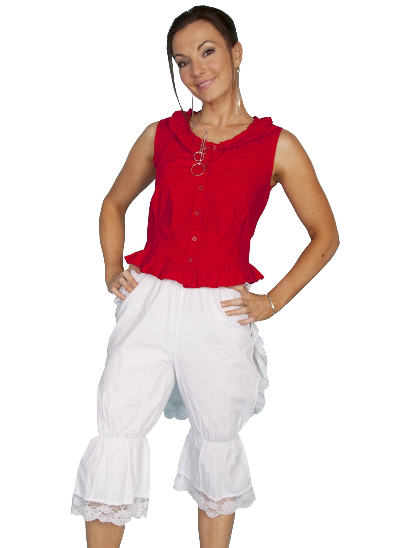 Rangewear Victorian Style Solid White Bloomers by Scully Leather