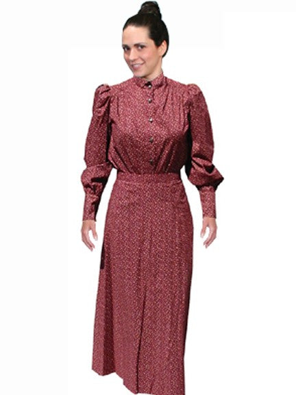 Rangewear Victorian Style Walking Skirt in Burgundy by Scully Leather