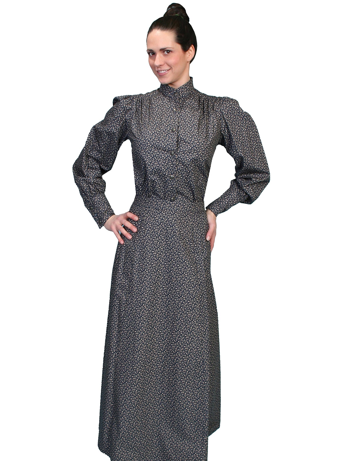 Victorian Style Walking Skirt in Navy - SOLD OUT