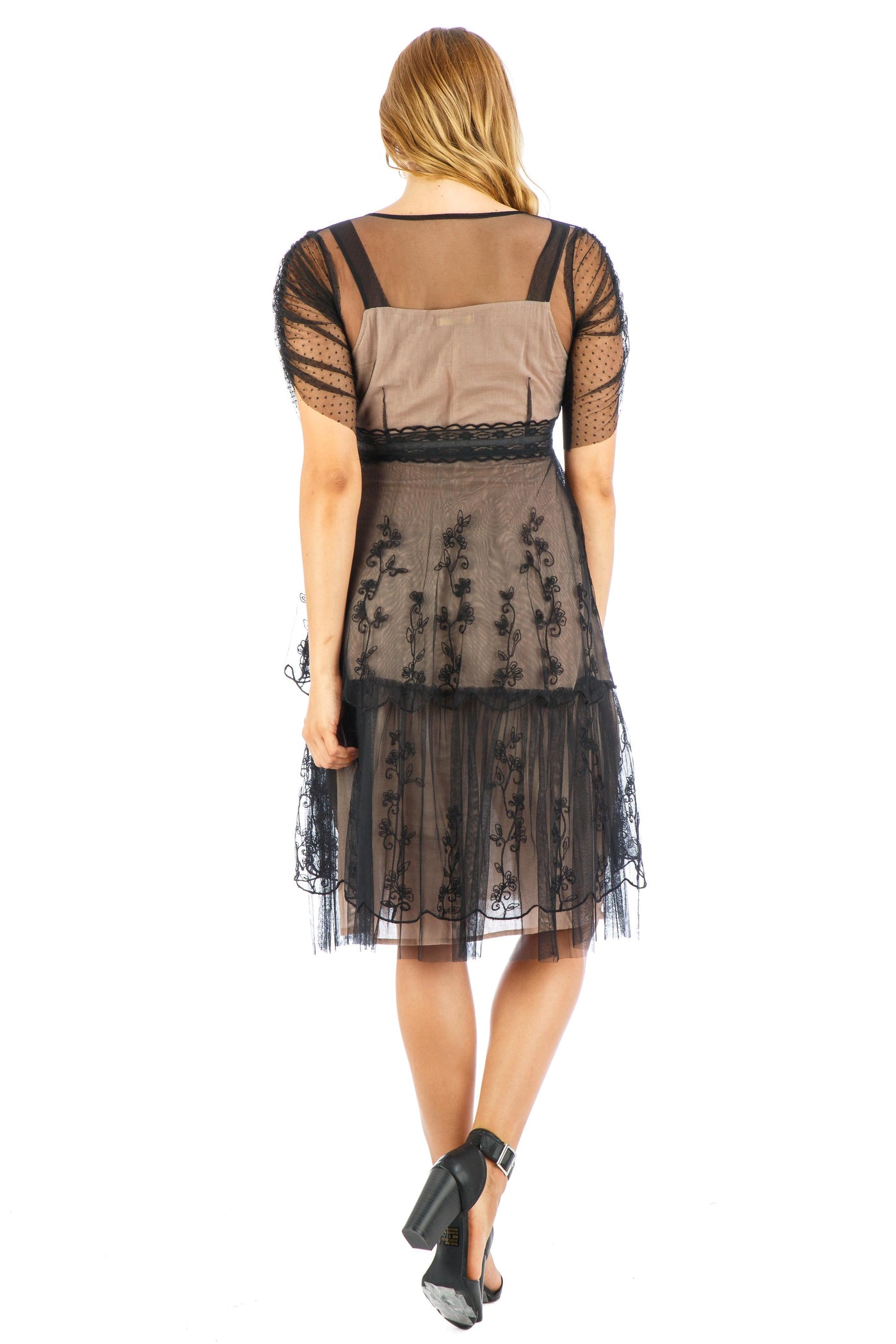 Age of Love Zoey AL-237 Vintage Style Party Dress in Onyx by Nataya