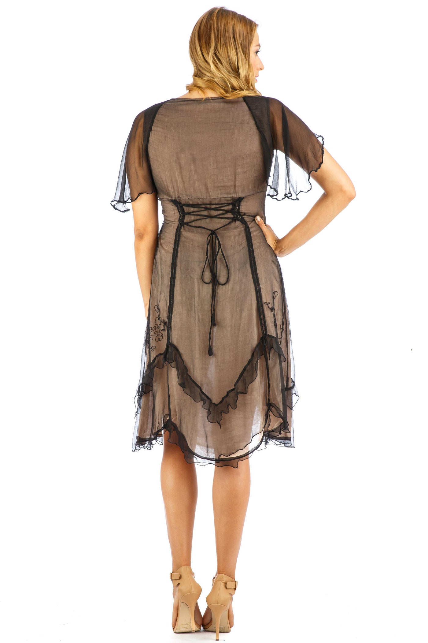Age of Love Jacqueline AL-241 Vintage Style Party Dress in Onyx by Nataya