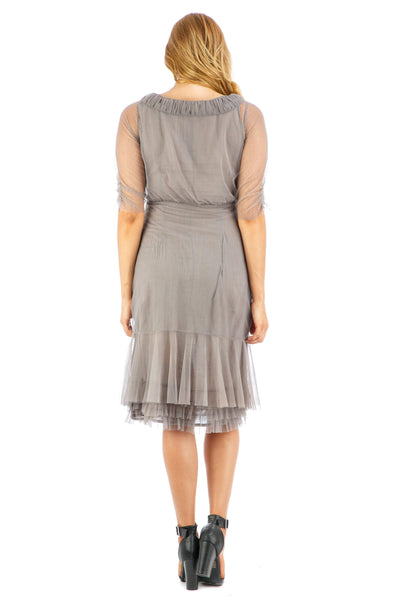Age of Love Mia AL-429 Vintage Style Party Dress in Stone by Nataya