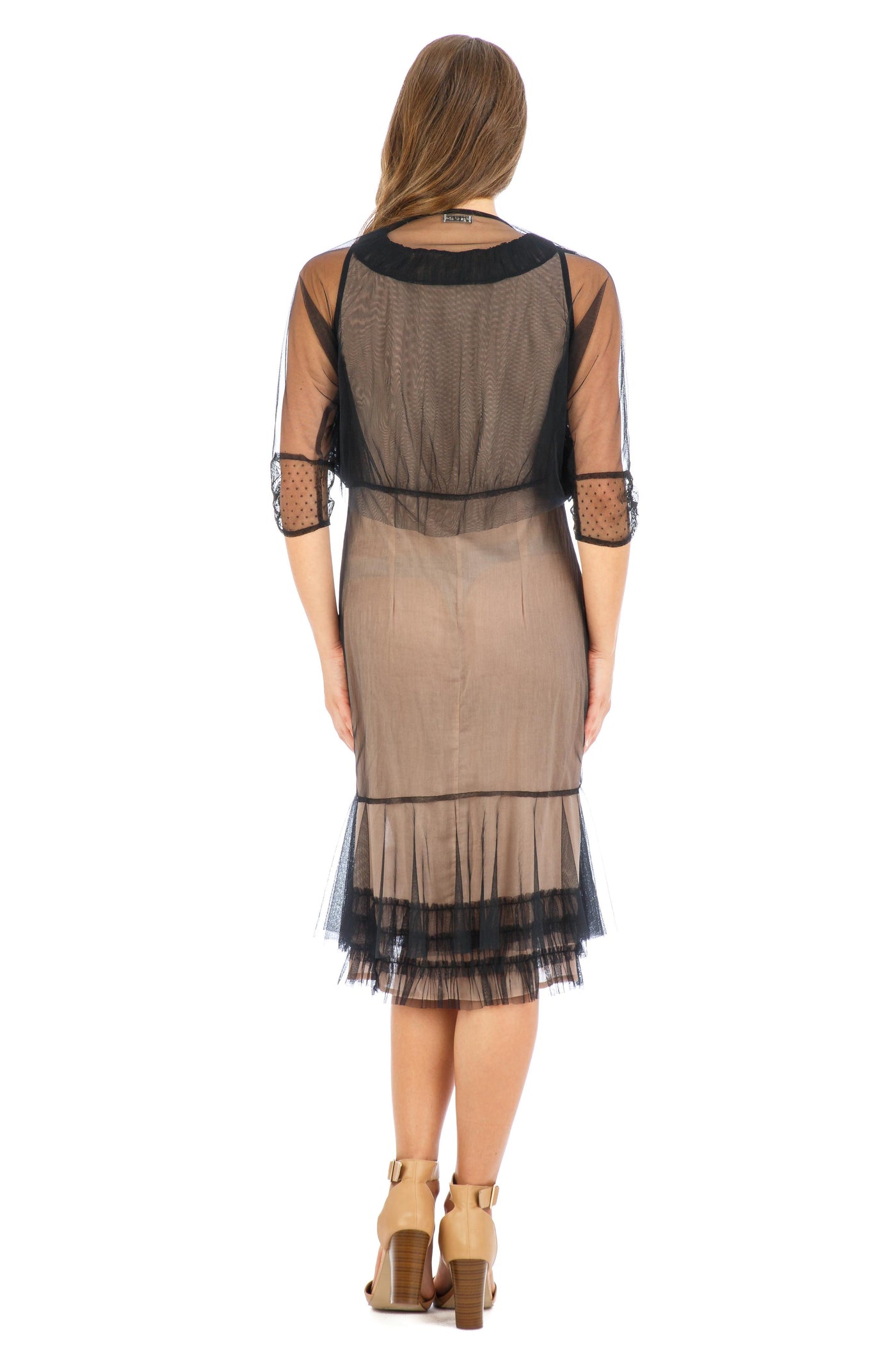 Age of Love Elise AL-432 Vintage Style Party Dress in Onyx by Nataya