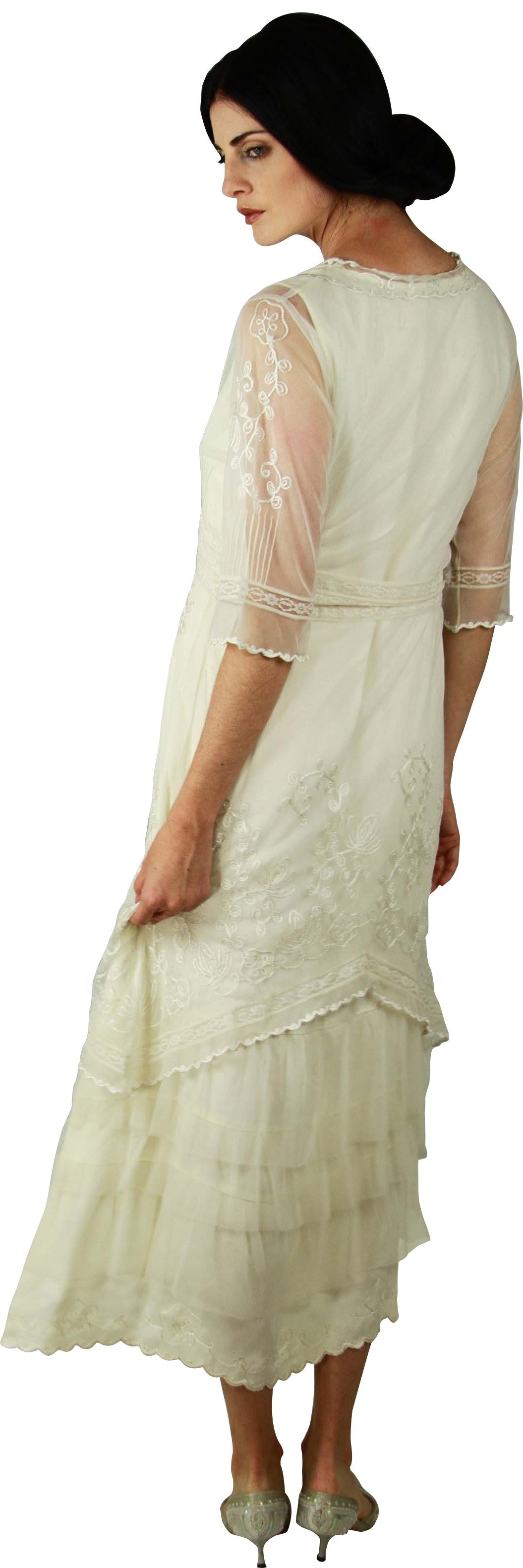 Titanic Tea Party Dress in Ivory by Nataya