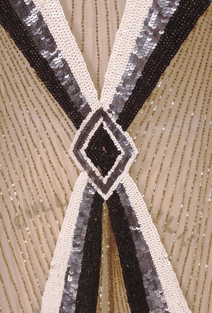 Art Deco Cocktail Gown in Champagne/Gold by The Deco Haus