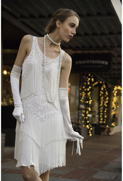 Roaring Twenties Cocktail Party Dress in Crystalline by The Deco Haus