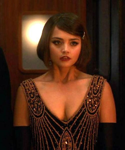 Great Gatsby Cocktail Dress in Copper/Jet by The Deco Haus