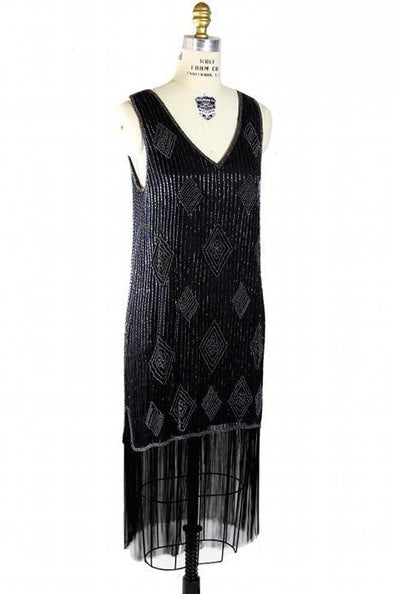 Roaring Twenties Art Deco Party Dress in Aurora by The Deco Haus