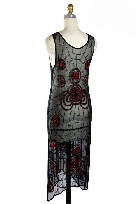 Black Widow 1920s Inspired Dress by The Deco Haus