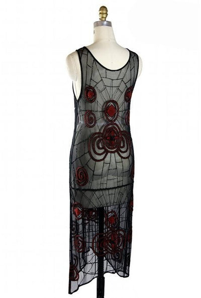 Black Widow 1920s Inspired Dress - SOLD OUT