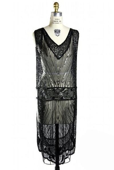 Great Gatsby Style Tabard Dress in Kohl - SOLD OUT