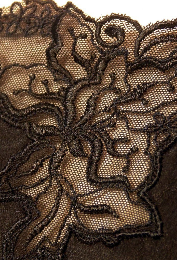Charleston Silk Slip in Licorice Black by The Deco Haus
