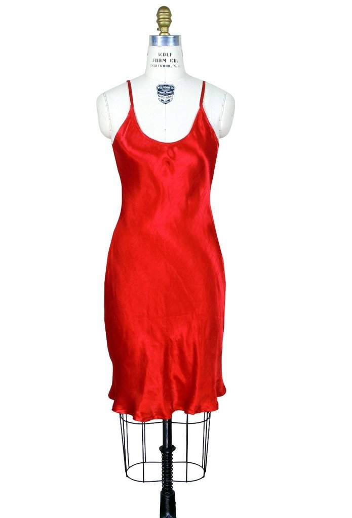 1930s Vintage Style Slip in Ruby - SOLD OUT