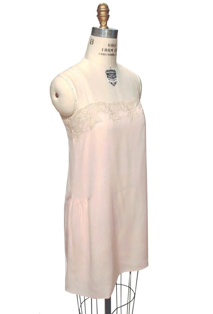 Charleston Silk Slip in Champagne Pink by The Deco Haus