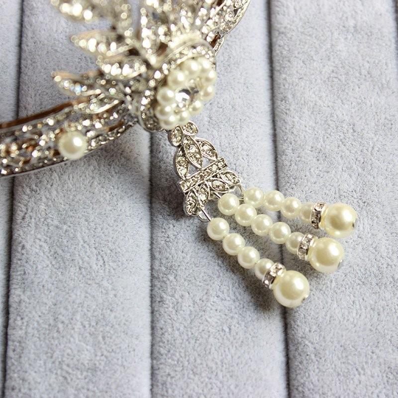 The Great Gatsby Style "Daisy" Tiara in Silver by The Deco Haus