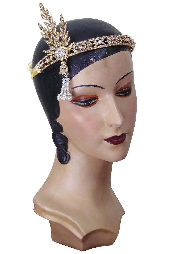 The Great Gatsby Style "Daisy" Tiara in Gold by The Deco Haus