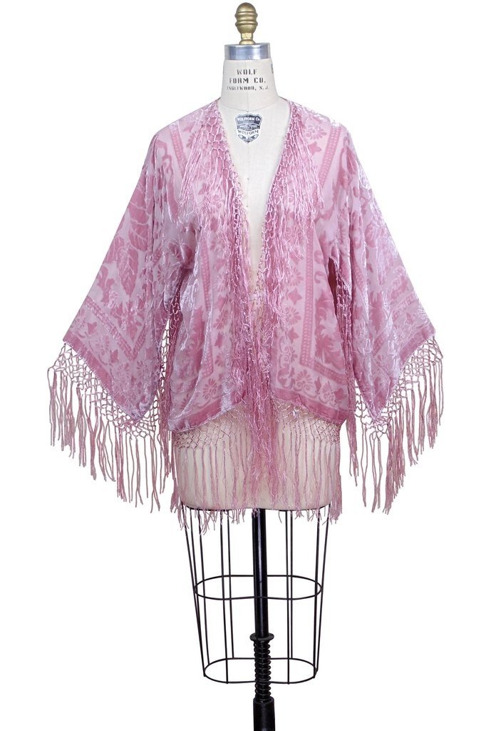 Art Deco Scarf Jacket in Rose-Pink - SOLD OUT