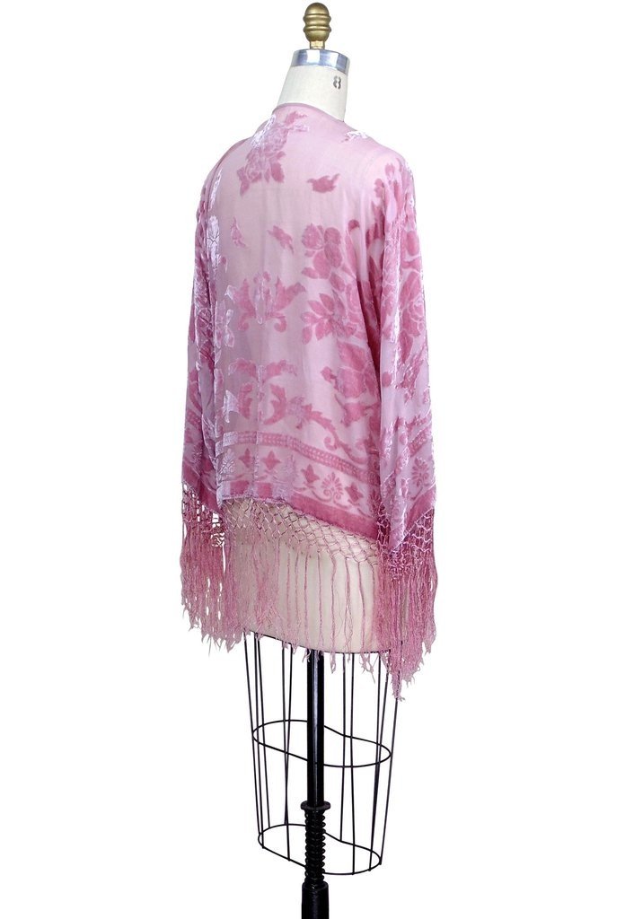 Art Deco Scarf Jacket in Rose/Pink by The Deco Haus