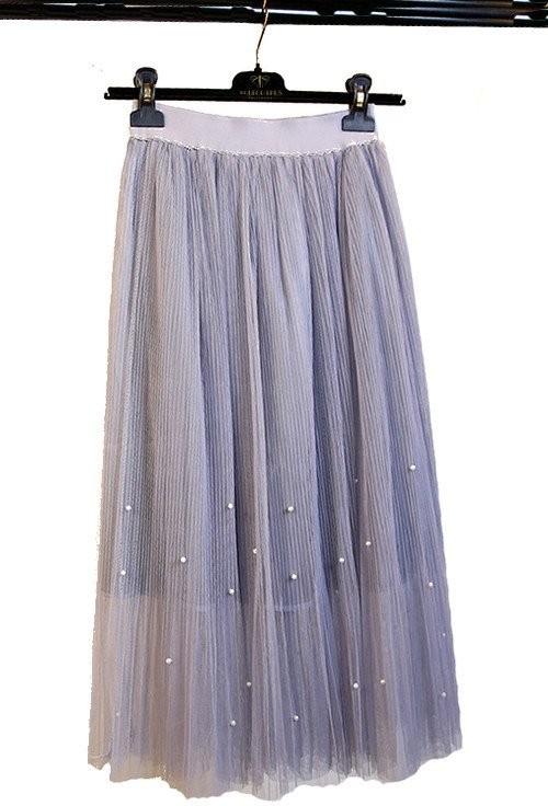 Roaring 20s Midi Skirt in Silver - SOLD OUT
