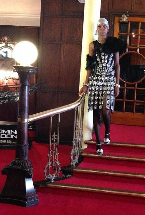 1920s Vintage Style Jazz Dress in Black by The Deco Haus