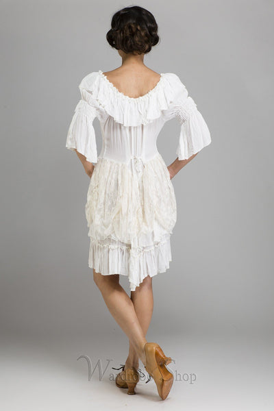 Cowgirl Ruffled Western Wedding Medium Dress by Marrika Nakk
