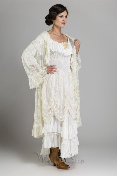Cowgirl Ruffled Western Wedding Dress by Marrika Nakk